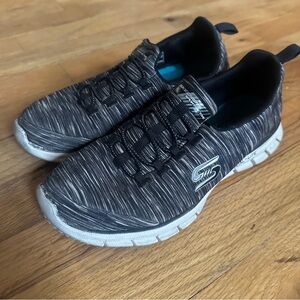 Skechers Sport Active Dual Lite Slip On Sneakers Gray Women's Size 6.5